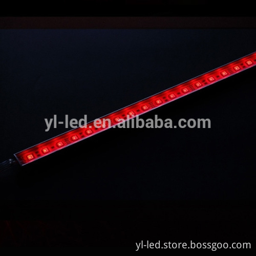 Waterproof SMD 5050 led rigid strip flat aluminum profile clear lip, IP65 led rigid bar u shape aluminum profile